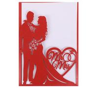 COOPHYA 10pcs Creative Wedding Invitation Cards Hollow-out Paper Stylish Delicate Design for Congratulation and Anniversary