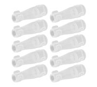 COOPHYA 10pcs Dustproof Makeup Brush Covers for Fan Brushes Lip and Protective Caps for Home and Travel Storage