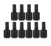 COOPHYA 10pcs Empty Nail Gel Bottles 15ml Glass Material Stylish Compact Lightweight Convenient to Carry without Leakage for Travel Grooming on The Go