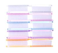 COOPHYA 10pcs Nail Cleaning Brush Set with Long Handle Hard Bristles Fingernail Scrub Brush for Hand and Toe Cleaning Sturdy Grip Suitable for Salon and Personal Care