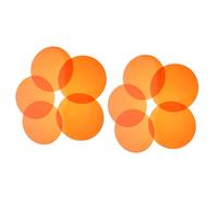 COOPHYA 10pcs Orange Lighting Gel Filter Sheets for Photography and Home Lighting, 15cm round Pet Color Correction Film with Fade Resistant Feature, for Bedrooms and Living Rooms