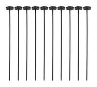 COOPHYA 10pcs Plastic Buttons Non-Sewing Fasteners Black Easy to Operate Easy to Disassemble Portable Clothes Buttons for Dresses Clothing Decoration