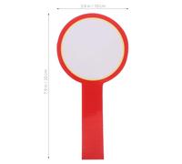 COOPHYA 10pcs Practical White Boards Red Plastic Dry Erase Paddles with Smooth Surface for Scoring and Sports Events, Reusable Mini Dry Erase Boards for Judges and Referees