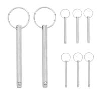 COOPHYA 10Pcs Quick Release Hitch Pins with Ring 6X70Mm Carbon Steel Lynch Pins for Trailer Towbar Lawn Mower and Truck Coupler Locking Safety