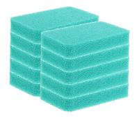 COOPHYA 10pcs Reusable Silicone Dish Sponge High-density Kitchen Scrubbing Pad Non-stick Oil Green Silicone Cleaning Sponges for Fruit Vegetable Dishes