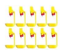 COOPHYA 10pcs Square Steel Ball Chicken Water Fountain Drinking for Farm Poultry Practical Automatic Chicken Drinker Bowl Ball Valve for for Farm Random Color