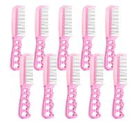 COOPHYA 10pcs Stainless Steel Styling Comb Metal Hair Combs for Women Versatile Styling Tangling Prevention Pink Plastic Steel Hairdressing Theatrical Settings