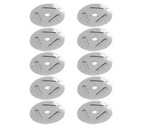COOPHYA 10pcs Stainless Steel Whistle Piece Replacement for Kettle Lid, Easy Installation Universal Compatibility Sound Chip Accessory for Whistling Kettle Maintenance and Repair