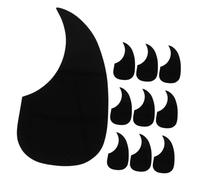 COOPHYA 10Pcs Waterdrop Black Guitar Pick Guards Acoustic Guitar Scratch Plate Protector Self- Stickers for Acoustic and Electric