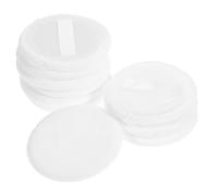 COOPHYA 10Pcs White Pure Cotton Makeup Applicators 60X7Mm Small Face Powder Applicator Set for Loose and Foundation Makeup Application
