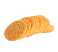 COOPHYA 10pcs Wooden Paddle Facial Wash Sponge Reusable Cleansing Pads Compressed Makeup Remover Pads for Face Cleaning Exfoliating Pads for Women Oval Shape Natural Material Random Color