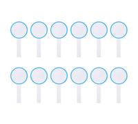 COOPHYA 12pcs Blank Dry Erase Handheld Scoreboard Paddles for Writing Portable Erasable Whiteboard for Snooker Darts Score Keeping Multi-use Voting Board