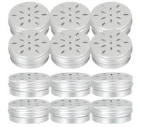 COOPHYA 12pcs Dog Nose Training Tool Dog Sniffle Box Release Excess Energy Pets Natural Smell Skills Aluminum 2.67x2.67x0.98in Scent Training Container Work and Scent Detection