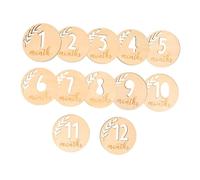 COOPHYA 12pcs Hollowed Milestone Blocks Newborn Milestone Blocks Boy Girl Birthday Commemorative Cards Boy Girl Photo Props Supplies