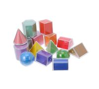 COOPHYA 15pcs Geometric Models for Boys and Girls Light Table Learning Toys for Math Manipulatives Geometry Skills and Imagination Classroom Settings