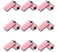COOPHYA 18pcs Pink Sponge Hair Rollers Heatless Curlers Painfree Travel Friendly Styling Tools for Girls and Women Pear Shaped Soft Rollers for Easy Sleep Hair Curling