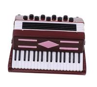 COOPHYA 1pc Creative Accordion Housewarming Decor Dark Red Miniature Resin Model for Desk and Office Unique Home Decoration for Various Spaces