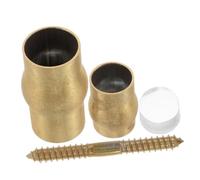 COOPHYA 1Set Elderly Cane Joint Set Copper Anti-Slip Brass Ferrule Hardware Kit for Seniors DIY Replacement Parts for Walking Sticks Enhanced Safety Stability for Indoor Outdoor Use