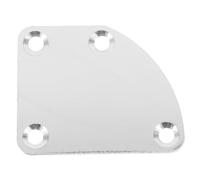 COOPHYA 1set Electric Guitar Neck Plate with Mounting Screws Curved Semi-round Joint for Enhanced Durability Sound Quality Compatible with Various Electric Guitars Basses