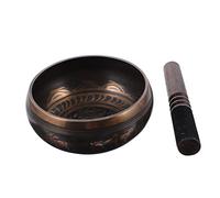 COOPHYA 1set Singing Bowl Meditation for Yoga and Healing Nepalese Sound Bowl Wooden Rod for Mindfulness and Relaxation Diameter for Easy Use