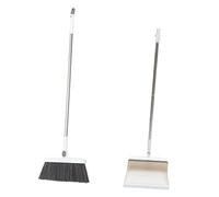 COOPHYA 1set Soft Bristle Broom and Dustpan for Home Cleaning Ergonomic Design for Easy Storage Lightweight and Convenient Housekeeping Tool