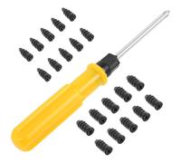 COOPHYA 1set Vacuum Tire Repair Kit with Rubber Nails and Screwdriver Quick Patch for Car Motorcycle Electric Bike Portable Emergency Tire Puncture Fix Tool with Large Small Nails for Fast