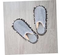 COOPHYA 2 Pairs Convenient Dust Mop Slippers Washable Household Mop Shoes for Easy Floor Cleaning Soft Material for Enhanced Absorption for Home Use and Practical Design