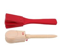 COOPHYA 2 Pcs Wooden Castanet Clapper Musical Instruments for Kids Toddler with Ergonomic Handle Assorted Color Dual Styles Suitable for Levels Stage Performance
