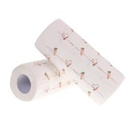COOPHYA 2 Rolls Kitchen Cleaning Paper Towels 55 Sheets Oil-absorbing Printed Kitchen Wipes with Carrot Rabbit Pattern for Oil Locking and Water Absorption