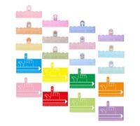 COOPHYA 2 Sets Dyslexia Reading Bookmark Guide Reading Tool Abs Material Finger Pattern Animal Pattern Assorted Color Helping Dyslexic People to Read