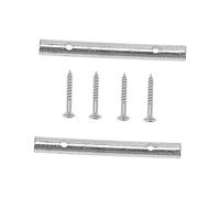COOPHYA 2 Sets Guitar String Retainer Bars Electric Guitar Headstock Stabilizing Accessories Chrome Tension Bars for Enhanced String Stability and Easy Installation
