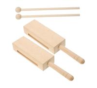 COOPHYA 2 Sets Wood Rhythm Percussion Instruments with Mallets Wooden Blocks for Adults Music Exploration and Professional Sound Creation
