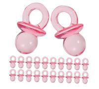 COOPHYA 200pcs Mini Clear Pacifiers for Shower Games Table Scatter Decorations Acrylic Pacifiers for Gender Reveal Parties for Baptisms and Celebrations