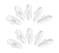 COOPHYA 200pcs Soft Silicone Glasses Nose Pads Replacement Push-in Anti-Slip Eyeglass Nose Cushions for Stable Bridge Support Breathable Spectacle Frame Accessories