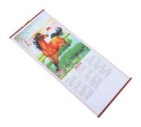 COOPHYA 2026 Horse Year Traditional Wall Calendar Hanging Chinese Calendar Paper Material Assorted Colour Elegant Design for Office and Home Decoration Celebrating Chinese New Year
