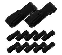 COOPHYA 20pcs Black Plastic Haken Hooks Hanging Clothes the Door Hanger with Multifunctional Design and Easy Installation for Kitchens and Bathrooms
