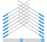 COOPHYA 20pcs Blue Gel Pen Refills Replacement for Gel Pens, 1mm Medium Point with Easy to Detach Design and Safe Pp Material, for Students and School Handwriting
