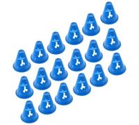 COOPHYA 20pcs Blue Small Cones for Roller Skating and Soccer Practice, Sturdy Pe Material with Super Toughness, Brightly Exercise Cones for Obstacle Courses and Sports Training