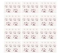 COOPHYA 20pcs Heat Sensitive Cat Paw Temporary Tattoos Color Changing Body Art Stickers for Wrist Neck Leg Skin-friendly Removable Animal Tattoos for Party Cosplay Black