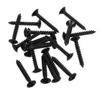 COOPHYA 20pcs Heavy Duty Black Guitar Pickguard Mounting Screws for Electric and Acoustic Guitars Metal Hardware Kit for Secure Installation Fit