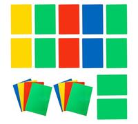 COOPHYA 20pcs Lightweight and Sturdy A5 Writing Mats for Students and Office Use, Non-Slip Pp Material Desk Pads in Assorted Colours, for School and Working Environments Random Color