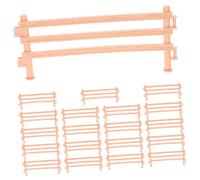 COOPHYA 20Pcs Miniature Plastic Farm Fence Realistic Simulated Farm Accessories for Educational Play and DIY Micro Landscapes Adornment for Animals and Sand Table Decor