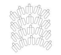 COOPHYA 20pcs Pet Cage Door Clips Galvanized Spring Clips for Secure Animal Safety for Bird and Rabbit Cages Durable Fixing for Pet Enclosures