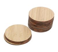 COOPHYA 20pcs Practical Unfinished Circle Painting Circle Bamboo Pieces Natural and Safe for Ready to Be Painted Round DIY Craft for Rainy Day at Home