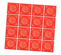 COOPHYA 20pcs Red Xuan Paper for Chinese Year Calligraphy Blank Chunlian Paper Batik Dyeing for Spring Festival Decorations and Fu Character Crafting