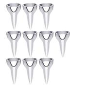 COOPHYA 20pcs Silver Hairdressing Finger Rings Hair Separator Combs Creative Halloween Queen Styling Tools for Hairdressers Cosplay Accessories