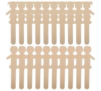 COOPHYA 20PCS Wooden Boy and Girl Craft Sticks for DIY Art Projects Unfinished Wooden Figures for Painting Sturdy Smooth-Edged Popsicle Sticks for Christmas Crafts and Skill Development