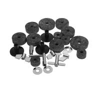 COOPHYA 23pcs Comprehensive Drum Accessory Kit Cymbal Replacement Pads Sleeves Stands and Key
