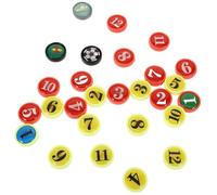 COOPHYA 27pcs Replacement Small Plastic Magnets for Soccer Coaching Board with Secure Fit and Sturdy Design, Magnetic Whiteboard Accessories Set for Sports Training