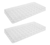 COOPHYA 2pcs Bingo Ball Storage Organizer Collection Boxes for Raffle Plastic Compartment Case Sturdy Portable Organizer for Number Balls for Repeated Lottery Activities and Business